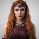 Оренда косплей костюма Scarlet Witch / Скарлет Вітч з плащем і короною &mdash; прокат образу Ванди Максимофф для косплею і свят ВМ1 фото 2
