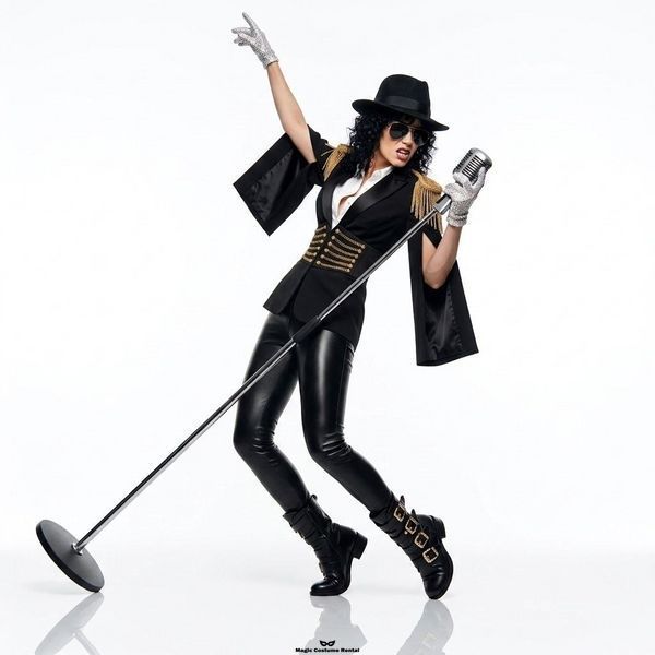 Жіночий костюм Майкл Джексон (чорний смокінг) Women's Michael Jackson Принц &mdash; оренда / прокат у Києві, у Вишгороді | Magic Costume Rental СФК2 фото