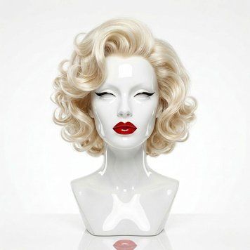 Жіноча білява перука Мерлін Монро (косплей / ретро) Marilyn Monroe Cosplay Wig &mdash; оренда / прокат у Києві | Magic Costume Rental АП11 фото