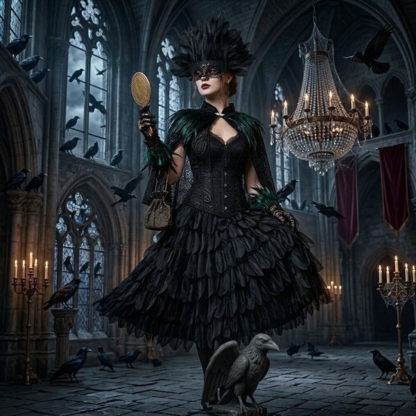 Готичний костюм Ворони (Dark Raven) &mdash; оренда / прокат у Києві | Magic Costume Rental Х38 фото