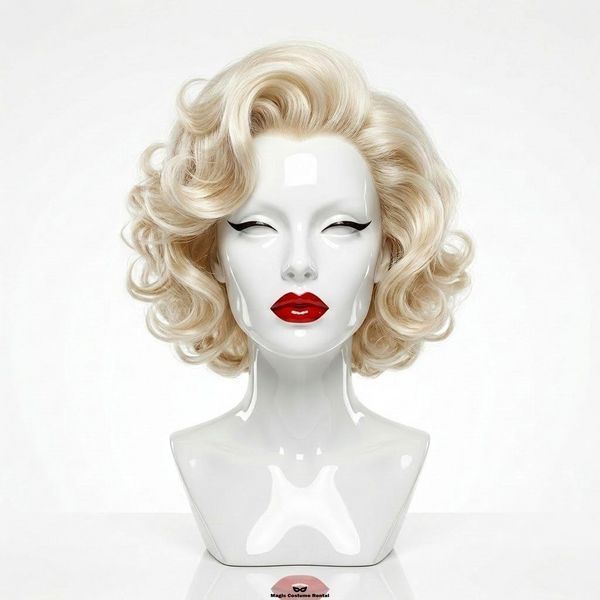 Жіноча білява перука Мерлін Монро (косплей / ретро) Marilyn Monroe Cosplay Wig &mdash; оренда / прокат у Києві | Magic Costume Rental АП11 фото