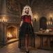 Вампірша / Графиня Дракула (Vampire Queen) з червоним корсетом та короною Х24 фото 2