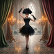 Шоу-образ з Пір'ям Feather Showgirl / Dark Ballerina з короною та маскою &mdash; прокат / оренда Х28 фото 1