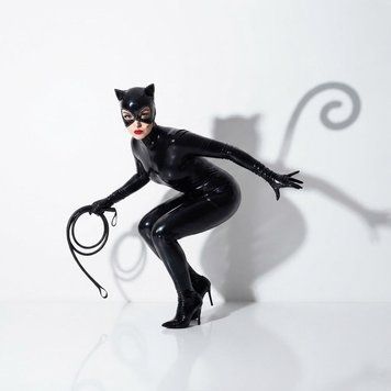 Оренда костюма Кішки з маскою у Києві | Латексний комбінезон, Зентай | Magic Costume Rental ТЗ1 фото