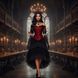 Костюм Темна Чаклунка (Gothic Sorceress) з шкіряними рукавичками та короною &mdash; прокат / оренда | Х26 фото 1